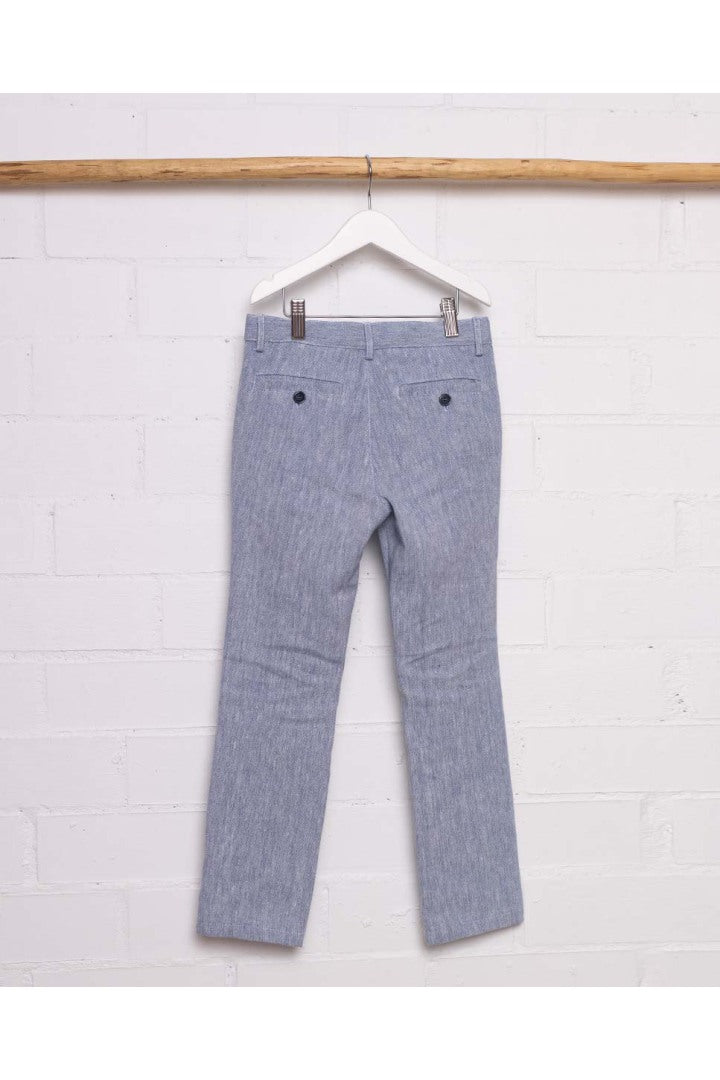 Fina Ejerique BLUE RUSTIC LINEN TROUSERS Ref. P23E69