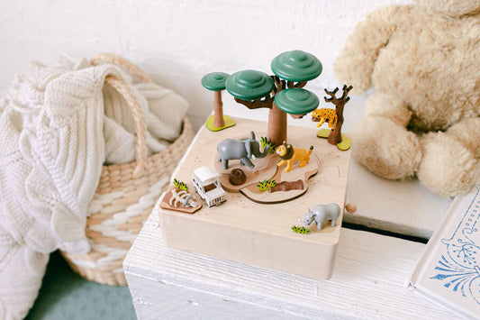 Wooderful Life African Safari - City Wooden Music Box