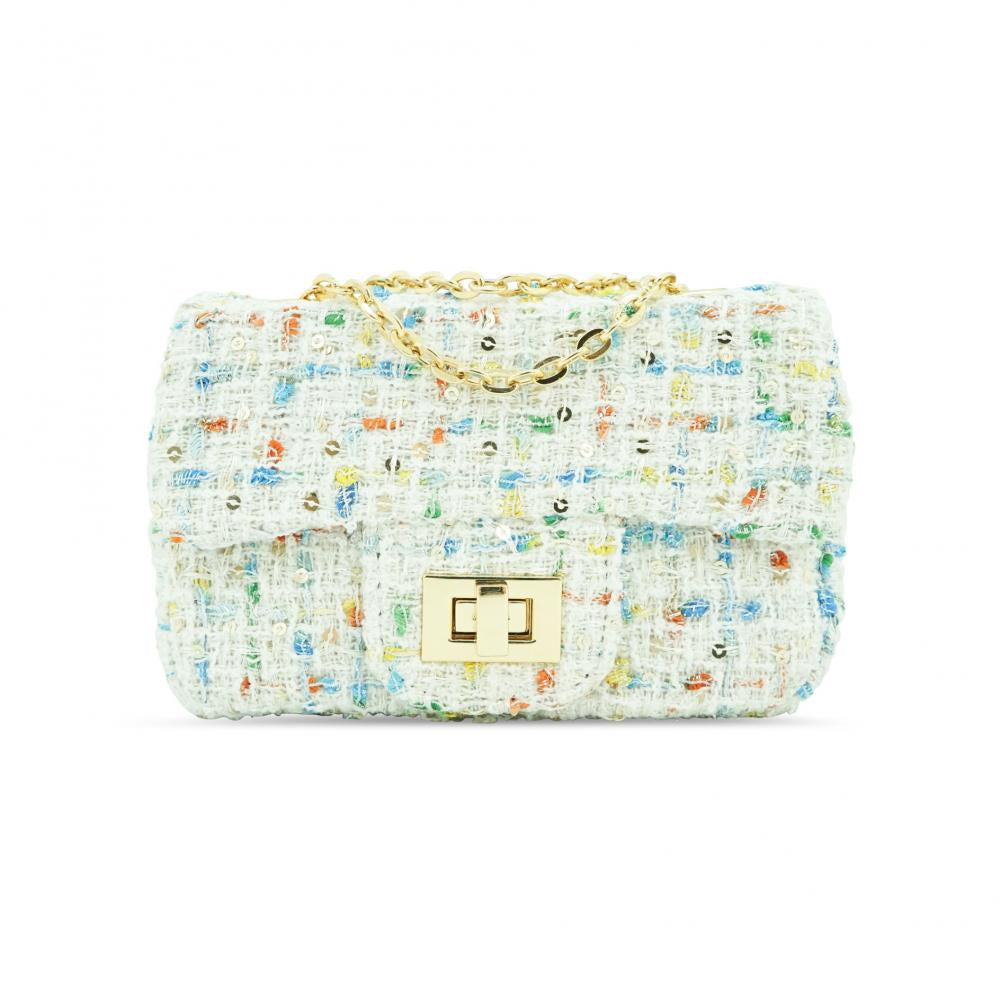 MILK X SODA AMY BOUCLE BAG WHITE