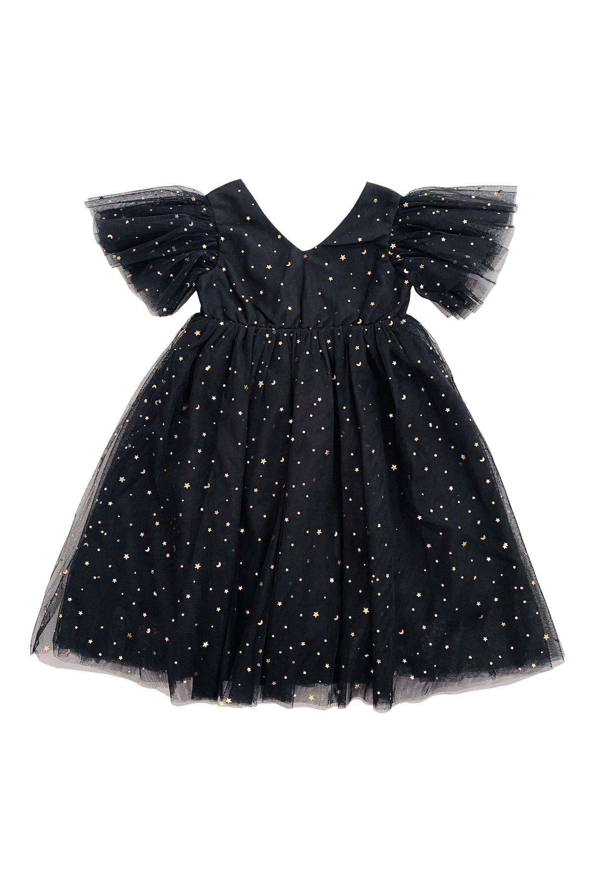 DOLLY ® STARS & MOON TULLE PRINCESS DRESS BLACK