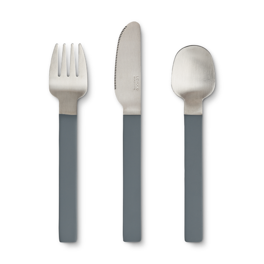 LIEWOOD COLIN CUTLERY SET Whale blue