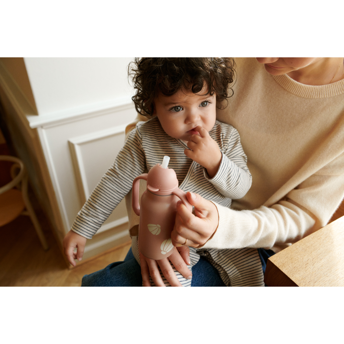 LIEWOOD KIMMIE STEEL WATER BOTTLE 250 ML Shell / Pale tuscany