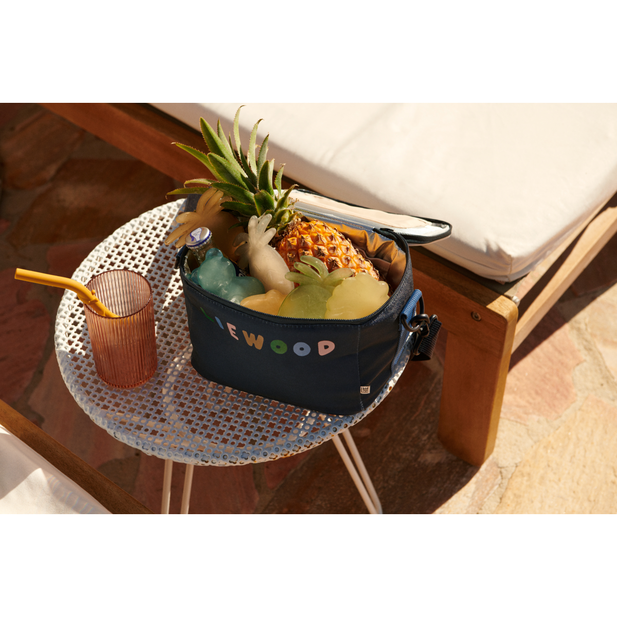 LIEWOOD Kayden Mr Bear Reusable Lunchbox Cooler 3-pack Mustard mix