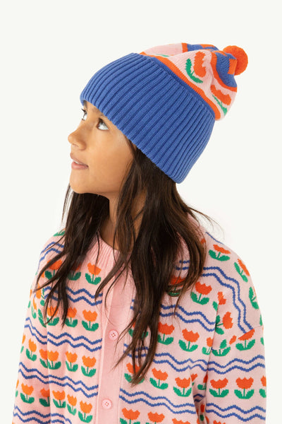 TINYCOTTONS FLOWERS BEANIE blue