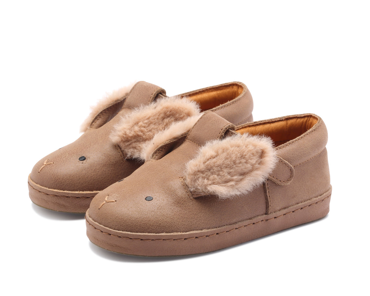 DONSJE Xan Exclusive | Fluffy Bunny Leather Shoes