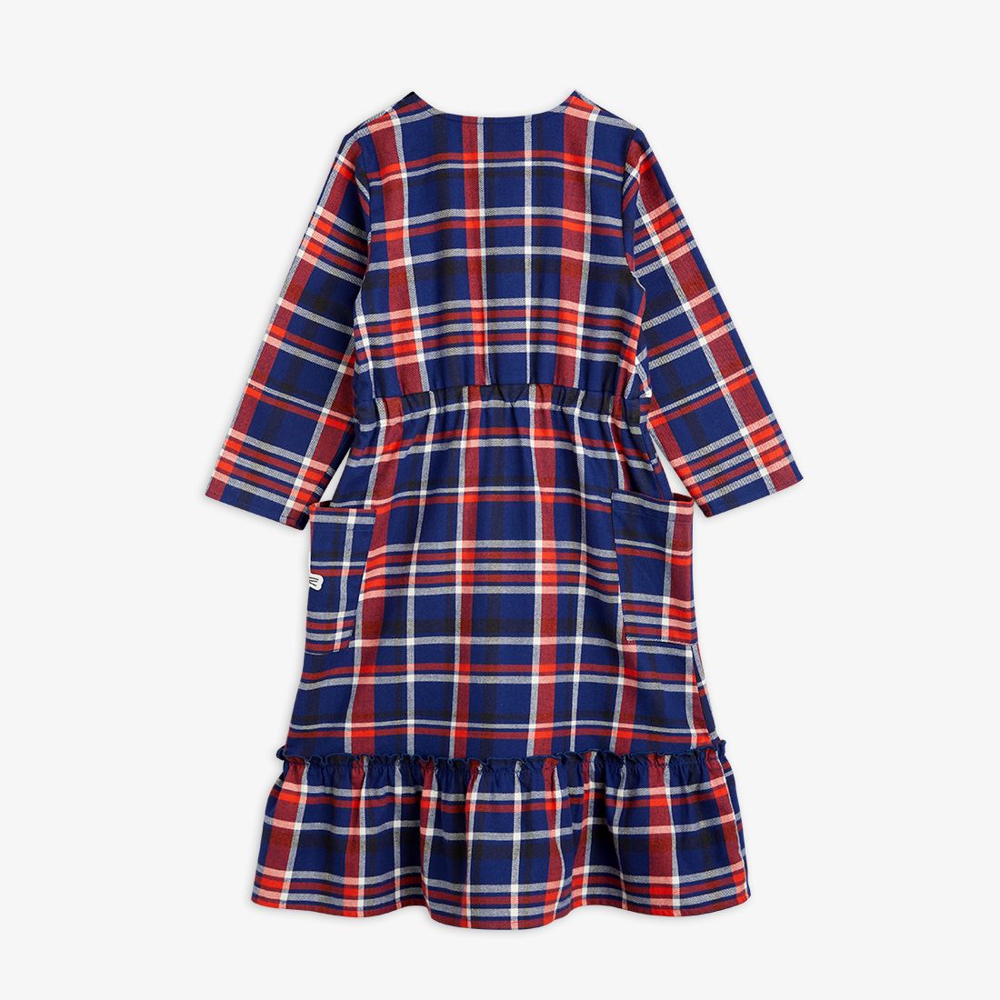 MINI RODINI CHECK WOVEN FLANNEL DRESS
