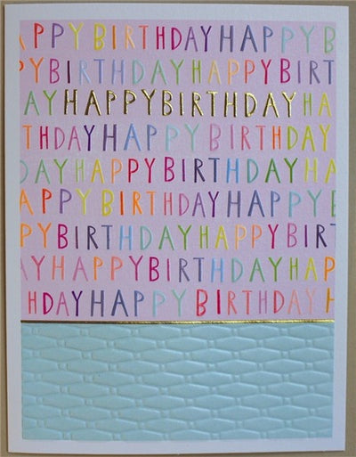 Paper Salad Happy Birthday Repeat Pink Card