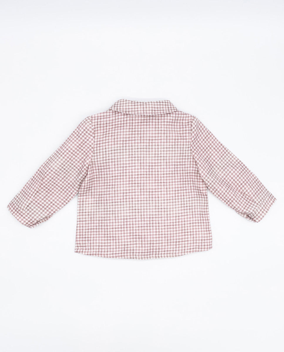 Fina Ejerique VIELLA VICHY PINK SHIRT O21B01