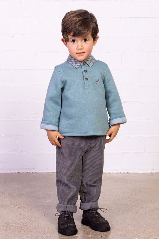 Fina Ejerique CORDUROY TROUSERS GREY POCKET O22B07