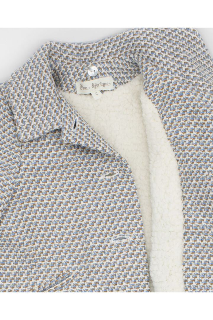 Fina Ejerique IVORY AND BLUE GLITTER O22M59