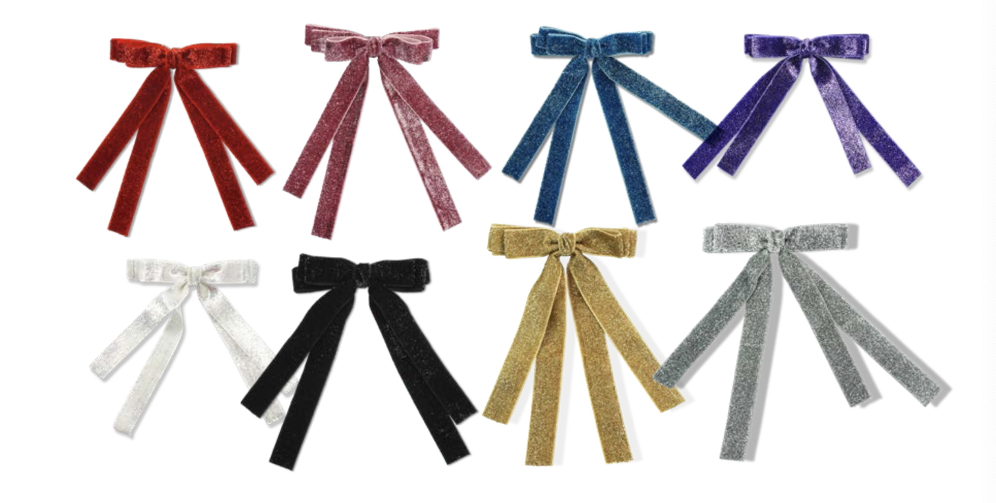 MINISTA DOUBLE RIBBON HAIR CLIP