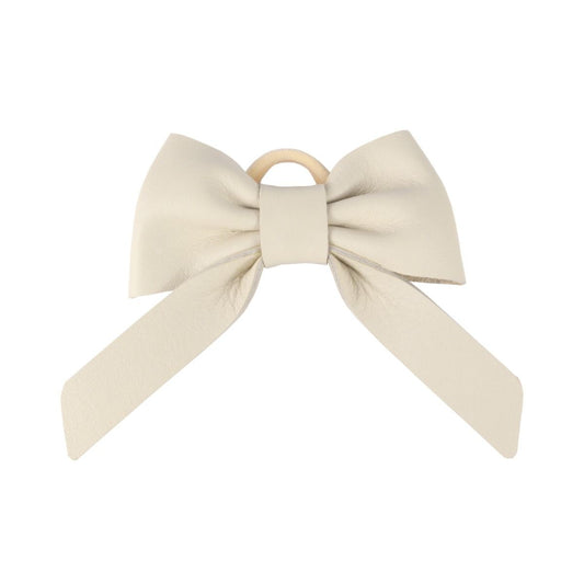 DONSJE CINTY HAIR TIE Cream Leather