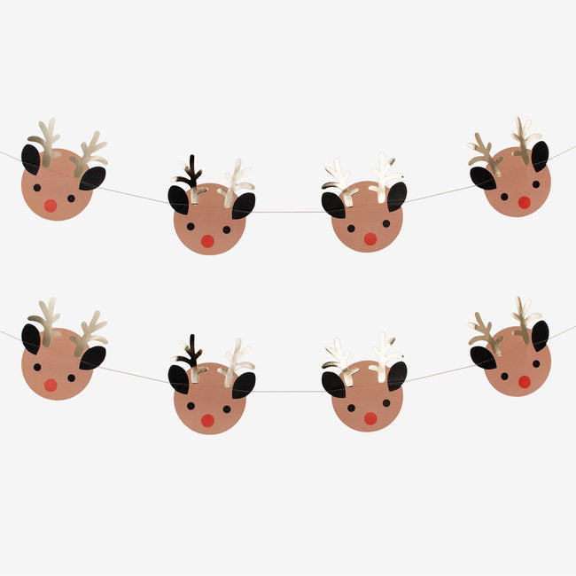 My Little Day paper garland - mini reindeers