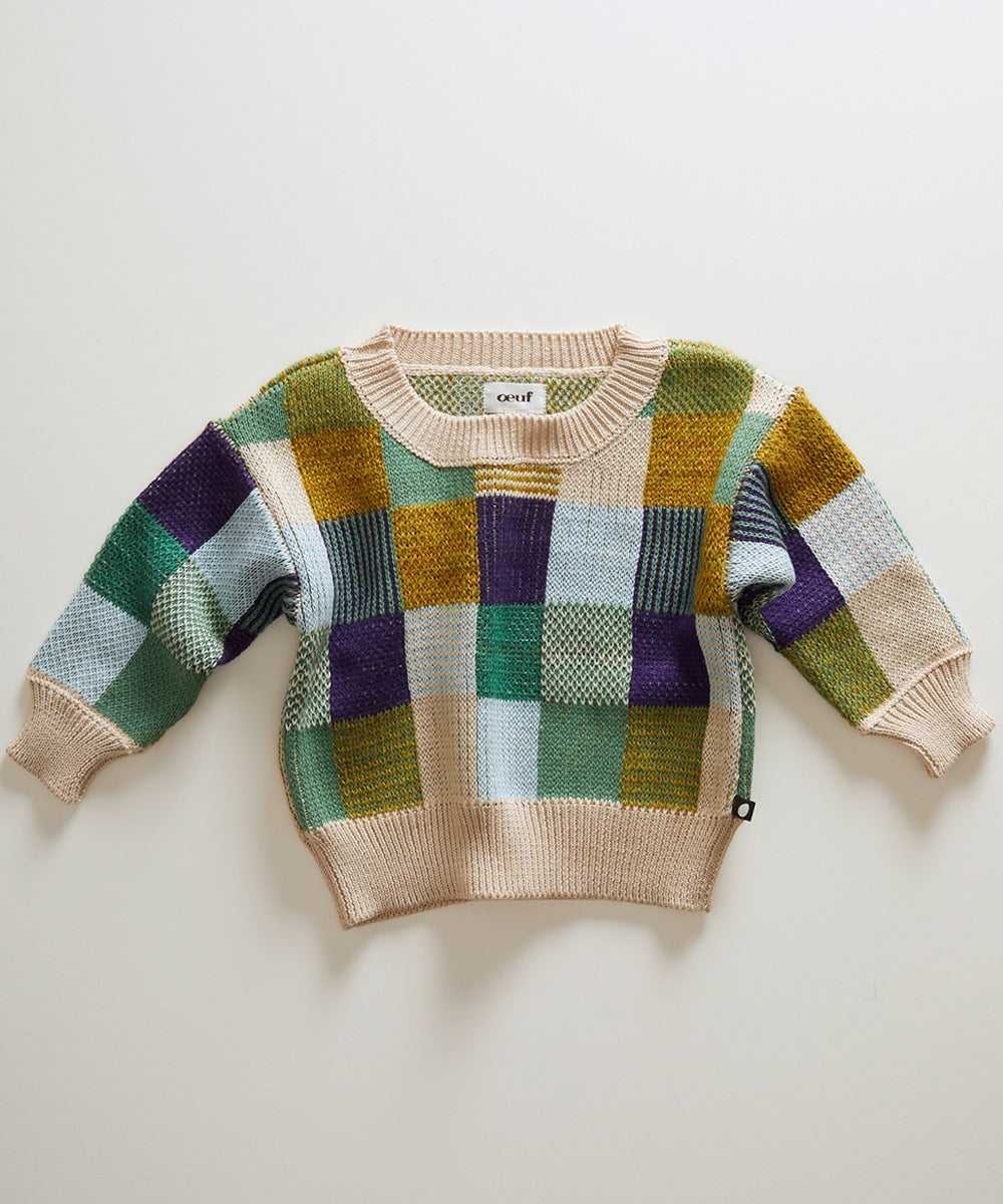 Patchwork cheap pullover sweater