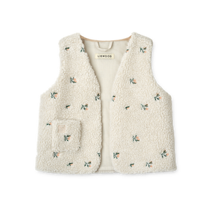 LIEWOOD Helgo Pile Embroidery Vest Peach / Sandy Embroidery