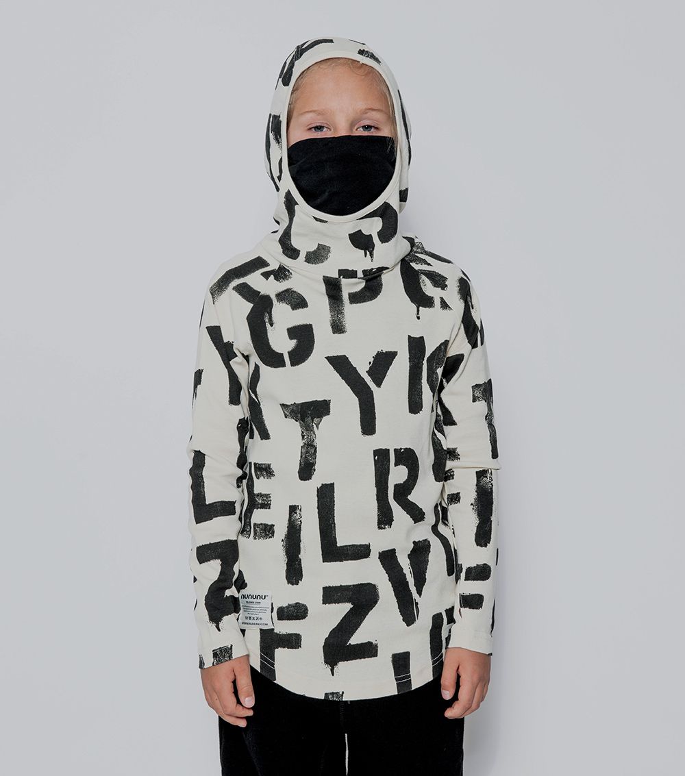 NUNUNU abc ninja shirt natural