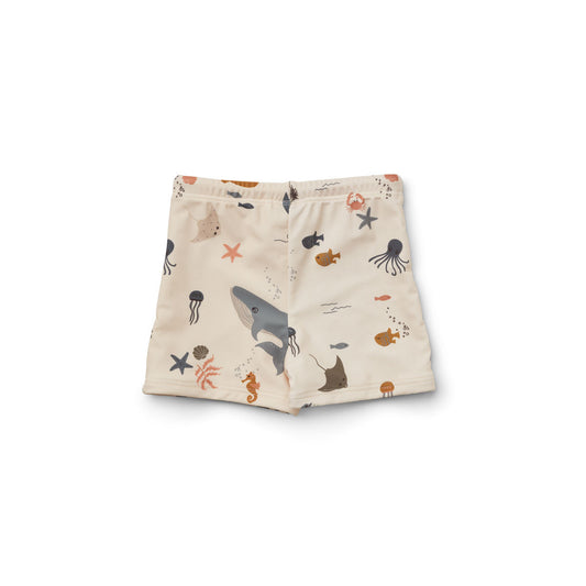 LIEWOOD OTTO SWIM PANTS SEA CREATURE/SANDY MIX