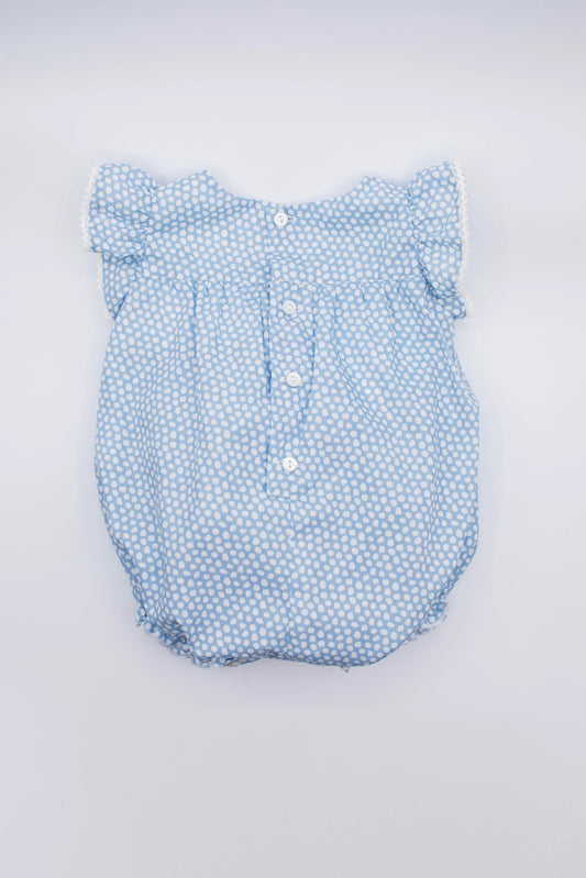 Fina Ejerique BLUE POLKA DOT ROMPER P21P17