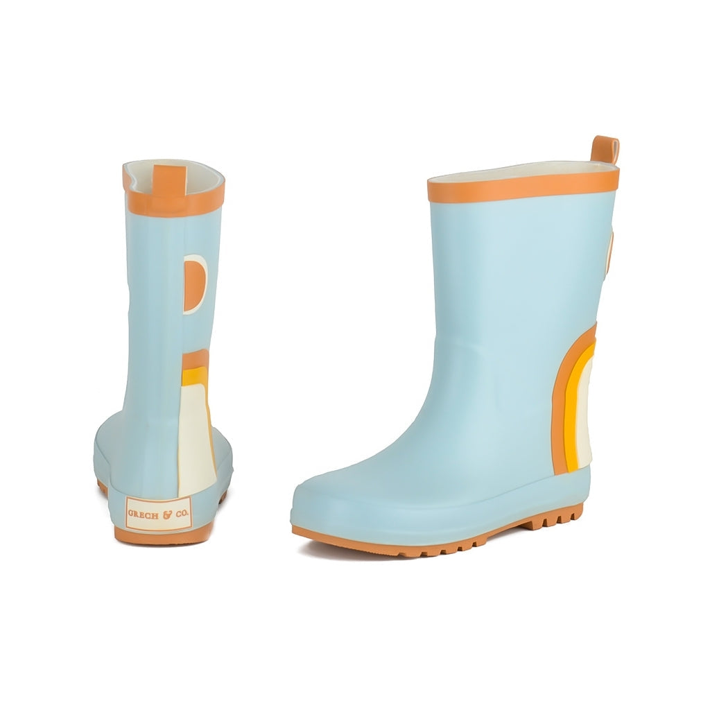 Grech & Co. RAINBOW RAIN BOOTS RUBBER BOOTS- LIGHT BLUE