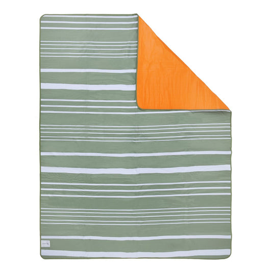 SUNNYLIFE Beach & Picnic Blanket Olive & Neon Pomelo