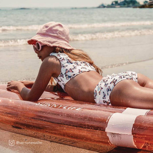 SUNNYLIFE Float Away Lie On Surfboard - Peachy Pink