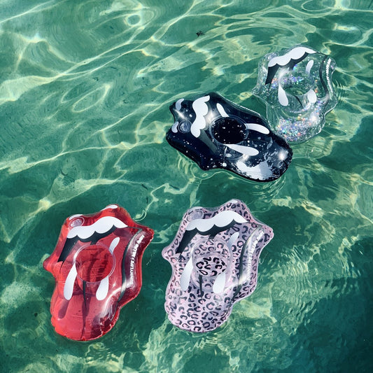 SUNNYLIFE Inflatable Drink Holders Rolling Stones