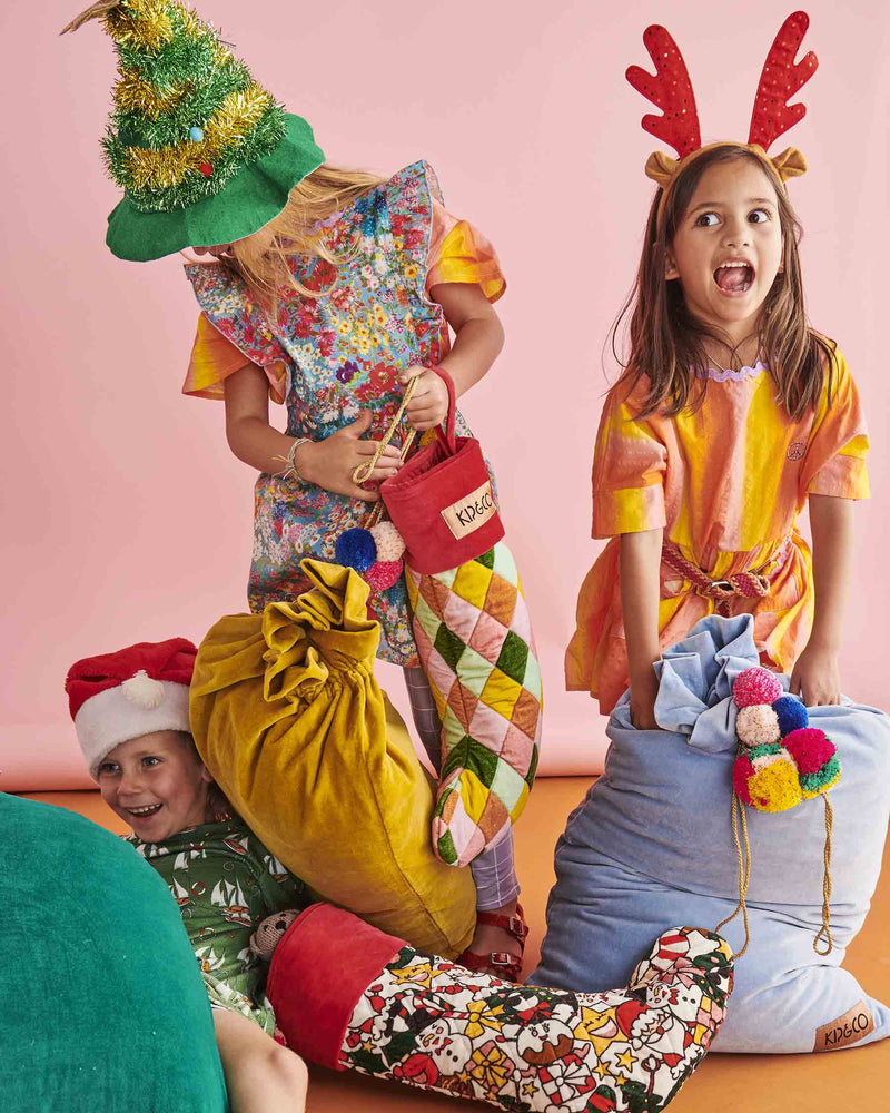 KIP & CO CHRISTMAS PARTY VELVET STOCKING