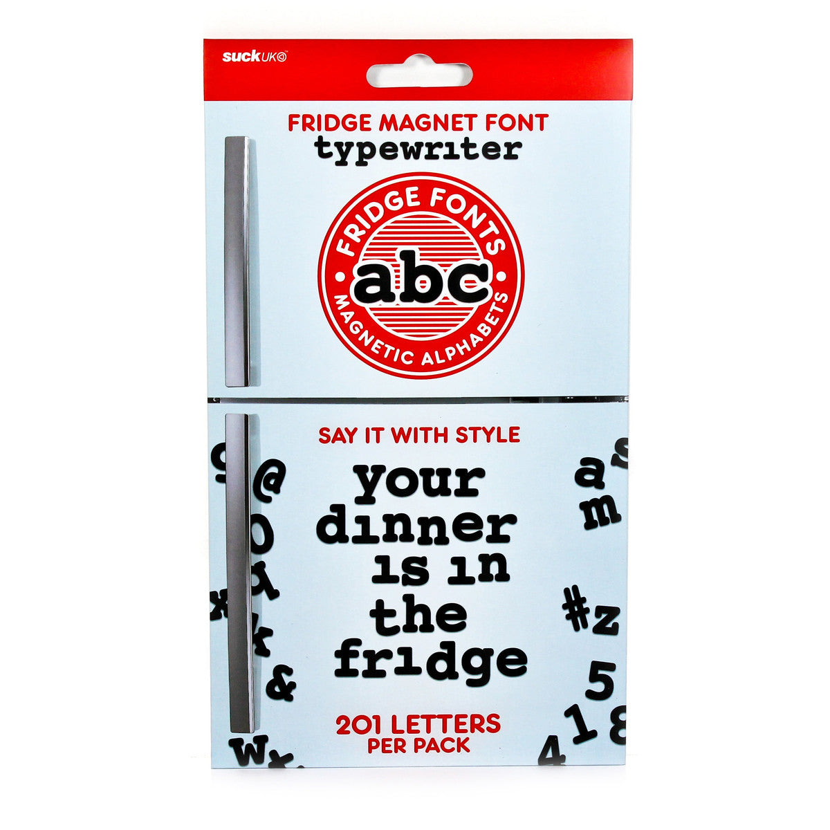 SUCK UK Fridge Fonts Magnets