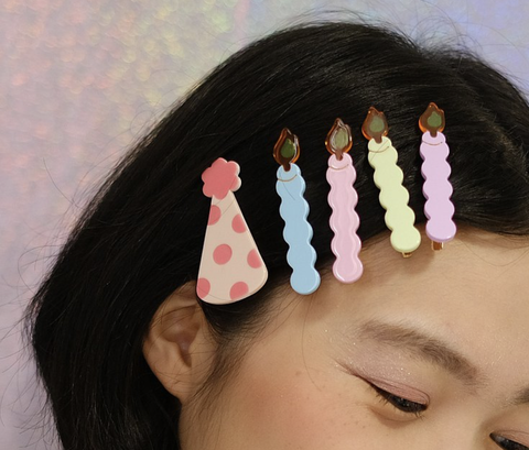 YUJIE Party Candle Hair Clips