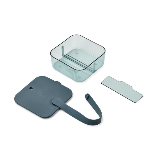 LIEWOOD CARIN LUNCH BOX SMALL WHALE BLUE / SEA BLUE