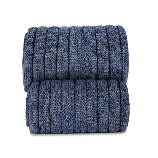 Condor BASIC RIB SHORT SOCKS JEANS ribbed ankle sock 490