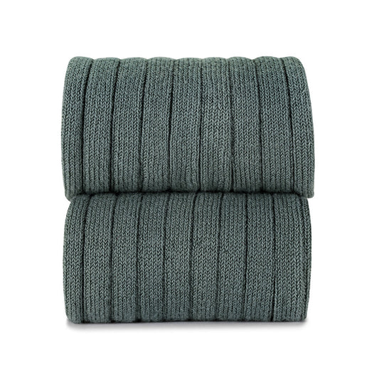 Condor BASIC RIB SHORT SOCKS LICHEN GREEN ribbed ankle sock 761