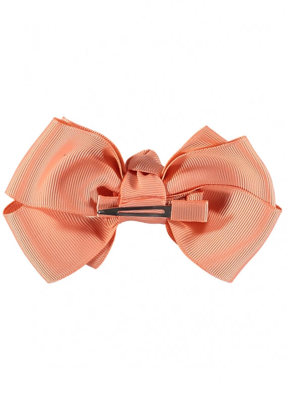 Angel's Face Diamante Bog Bow Peach Sorbet