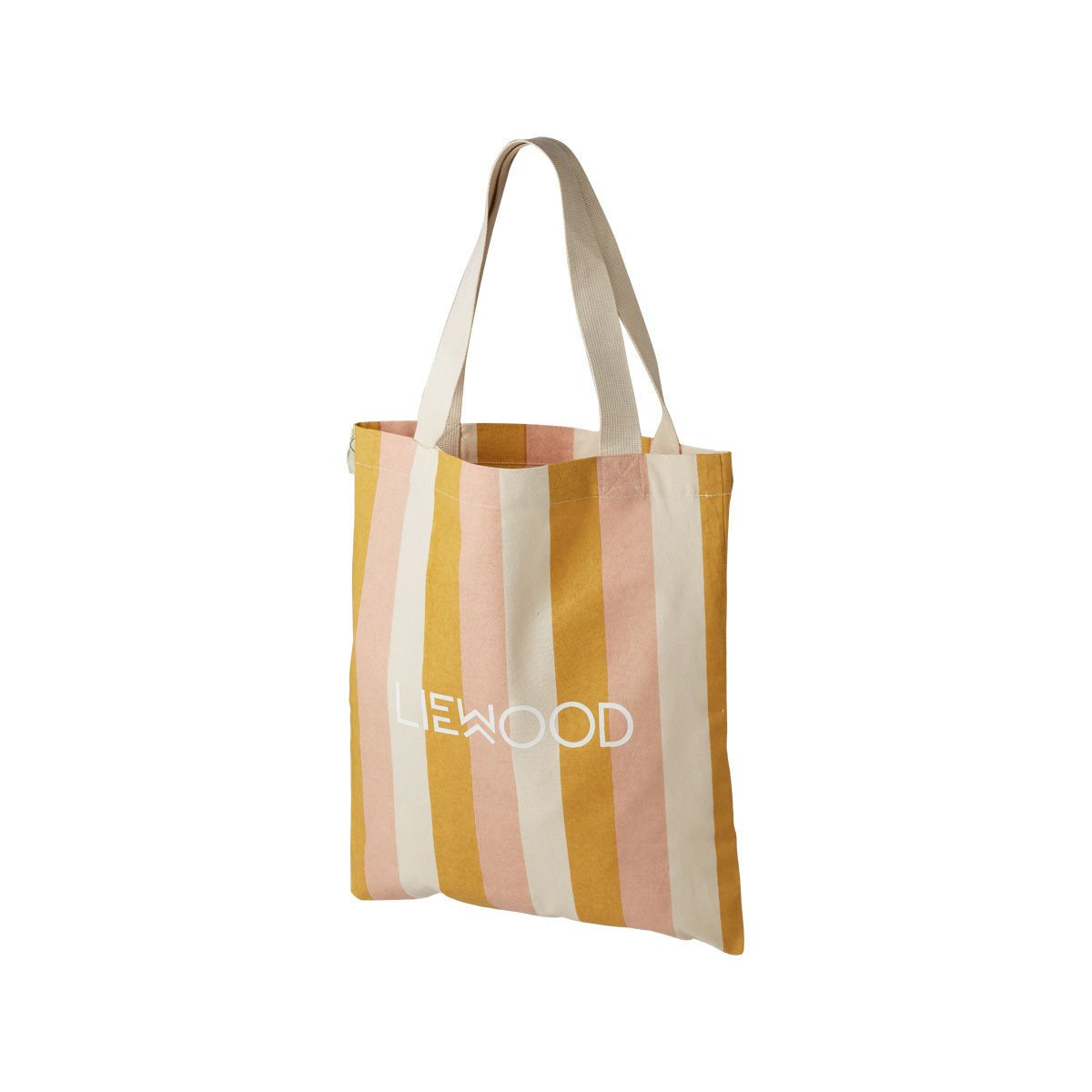 LIEWOOD Tote Bag Small - Stripe: Peach/sandy/yellow mellow