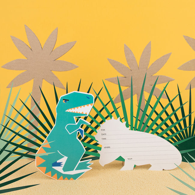 My Little Day invitations - dinosaur