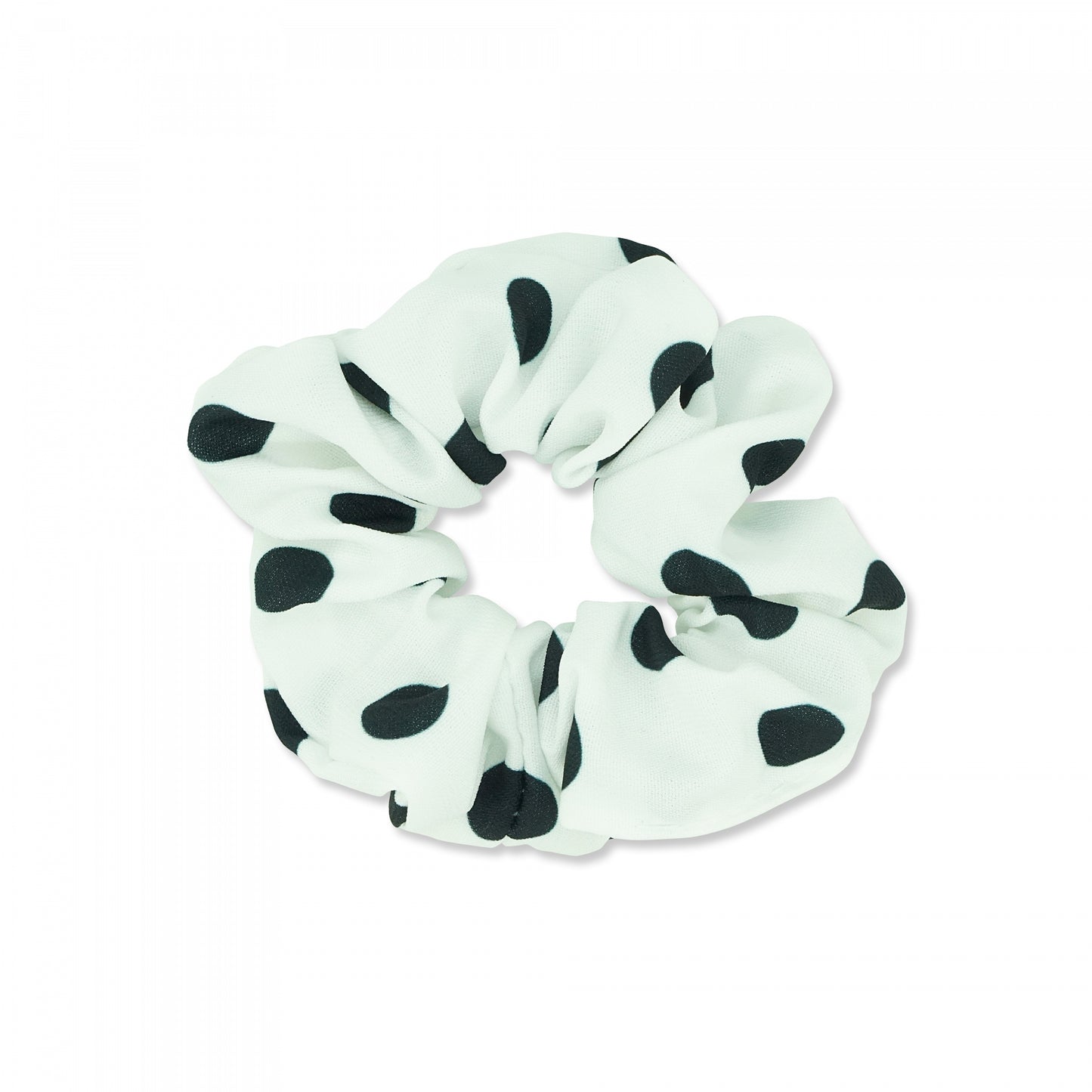 MILK X SODA MINI POLKA DOT SCRUNCHIE WHITE