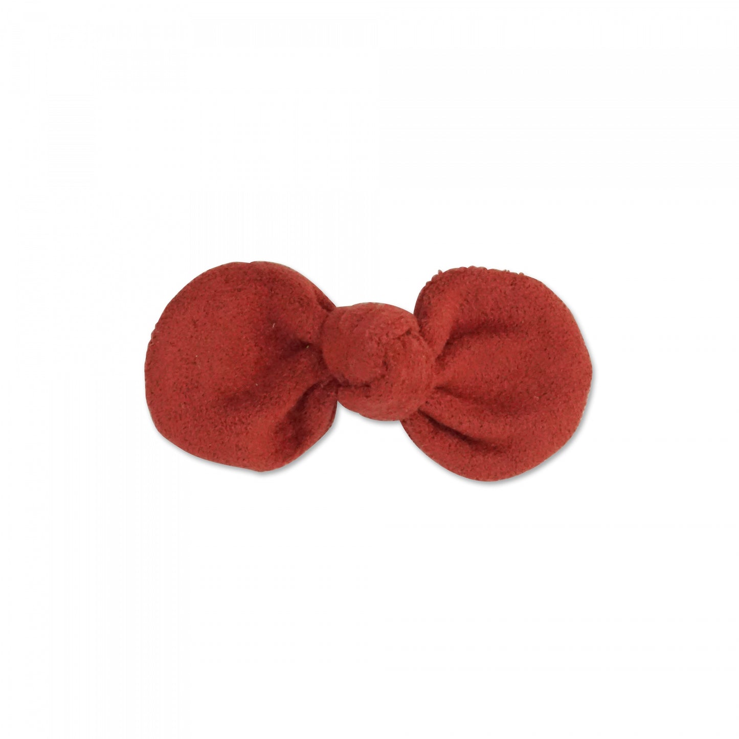 MILK X SODA SUEDE BOW HAIR CLIP RED