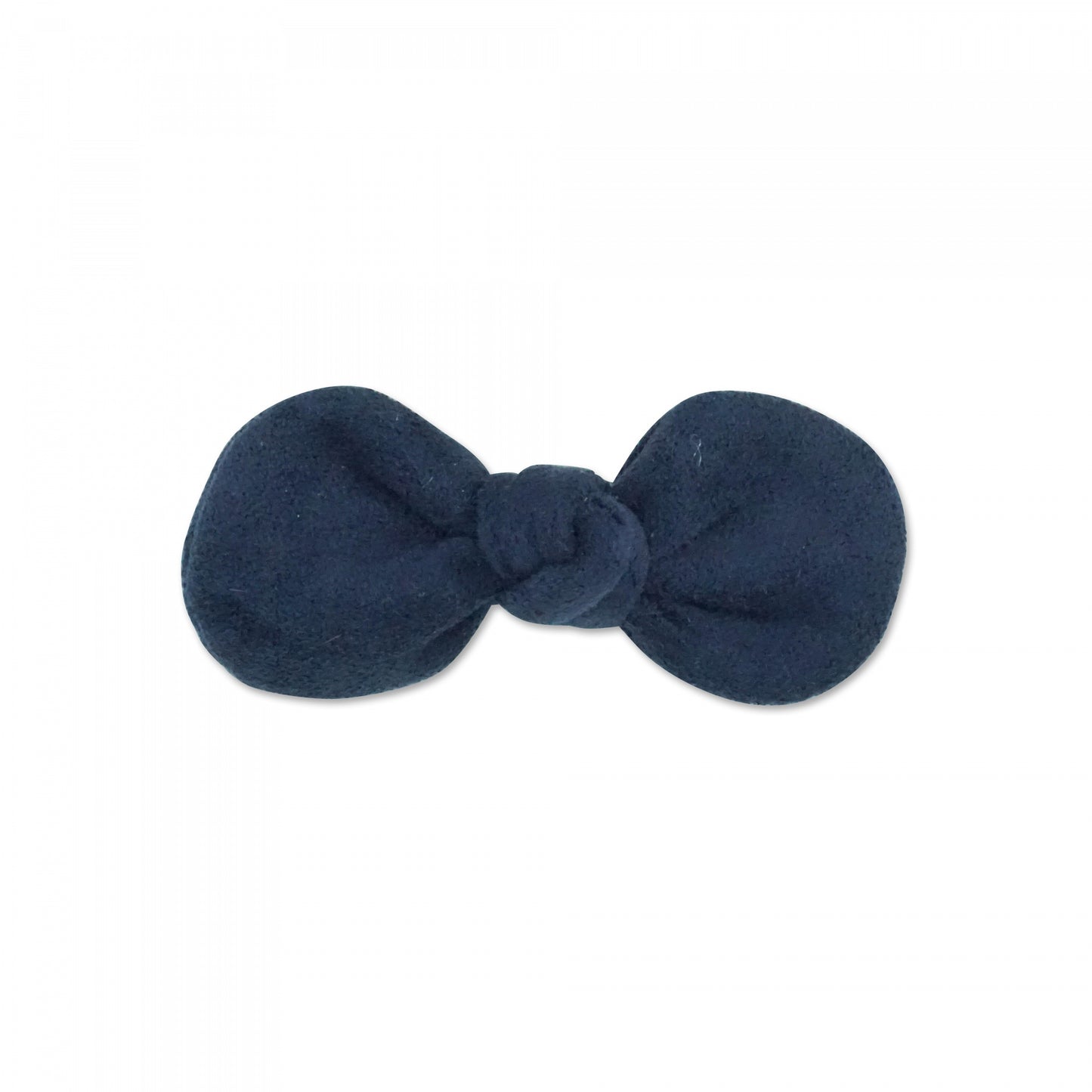 MILK X SODA SUEDE BOW HAIR CLIP NAVY