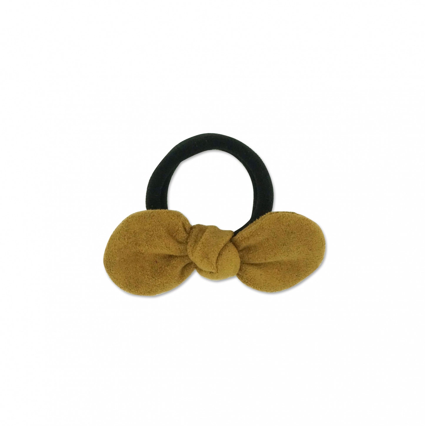 MILK X SODA SUEDE BOW HAIR TIE BROWN