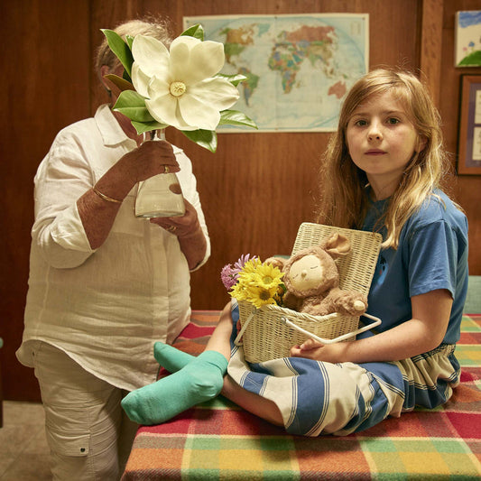 Olli Ella Rattan Piki Basket - Chalk