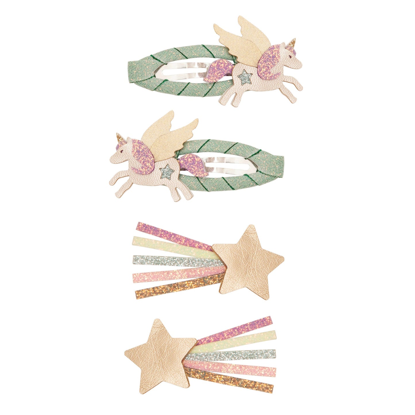 Mimi & Lula Fly Unicorn Clip Set BRIGHT MULTI