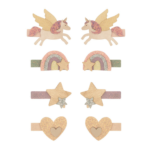 Mimi & Lula Fly Unicorn Mini Clips BRIGHT MULTI
