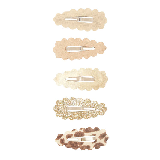 Mimi & Lula Leopard scalloped mini clic clacs