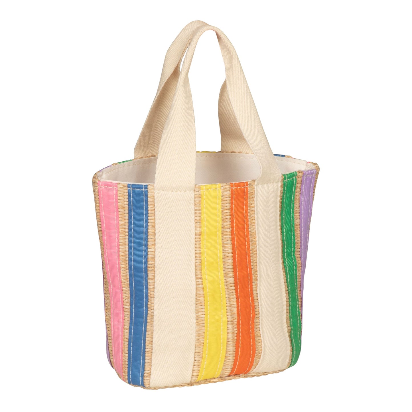 Mimi & Lula Rainbow Ribbon Basket BRIGHT MULTI