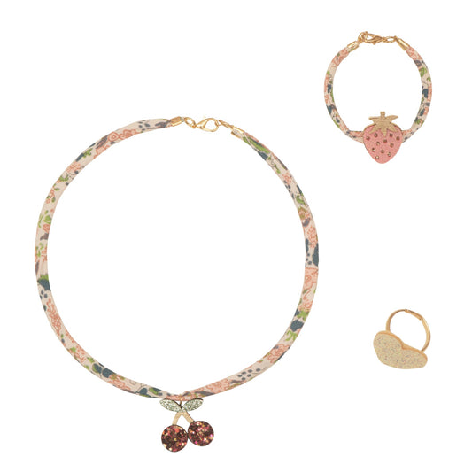 Mimi & Lula Cherry Jewellery Set PINK MULTI