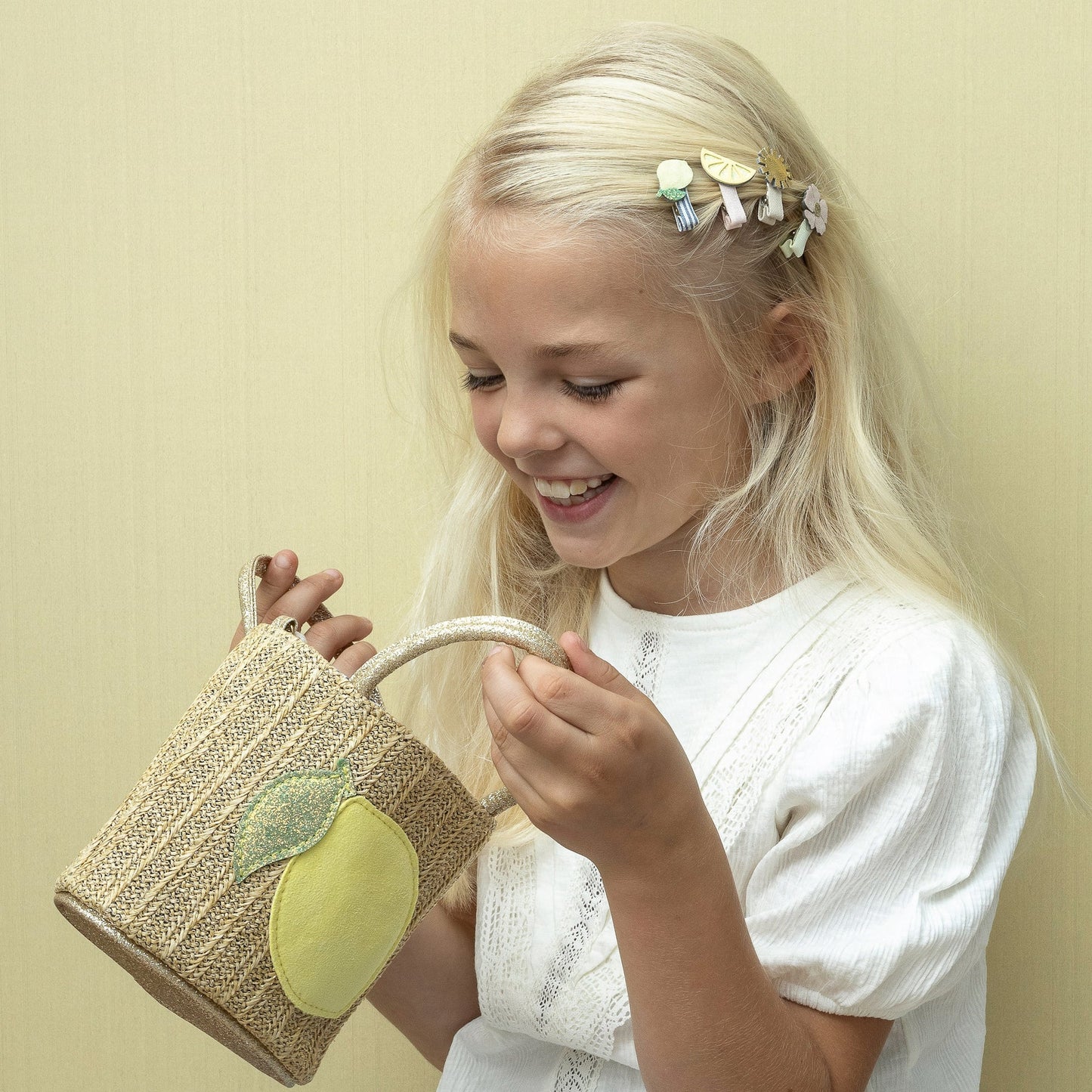 Mimi & Lula Lemon Basket bag NEUTRAL