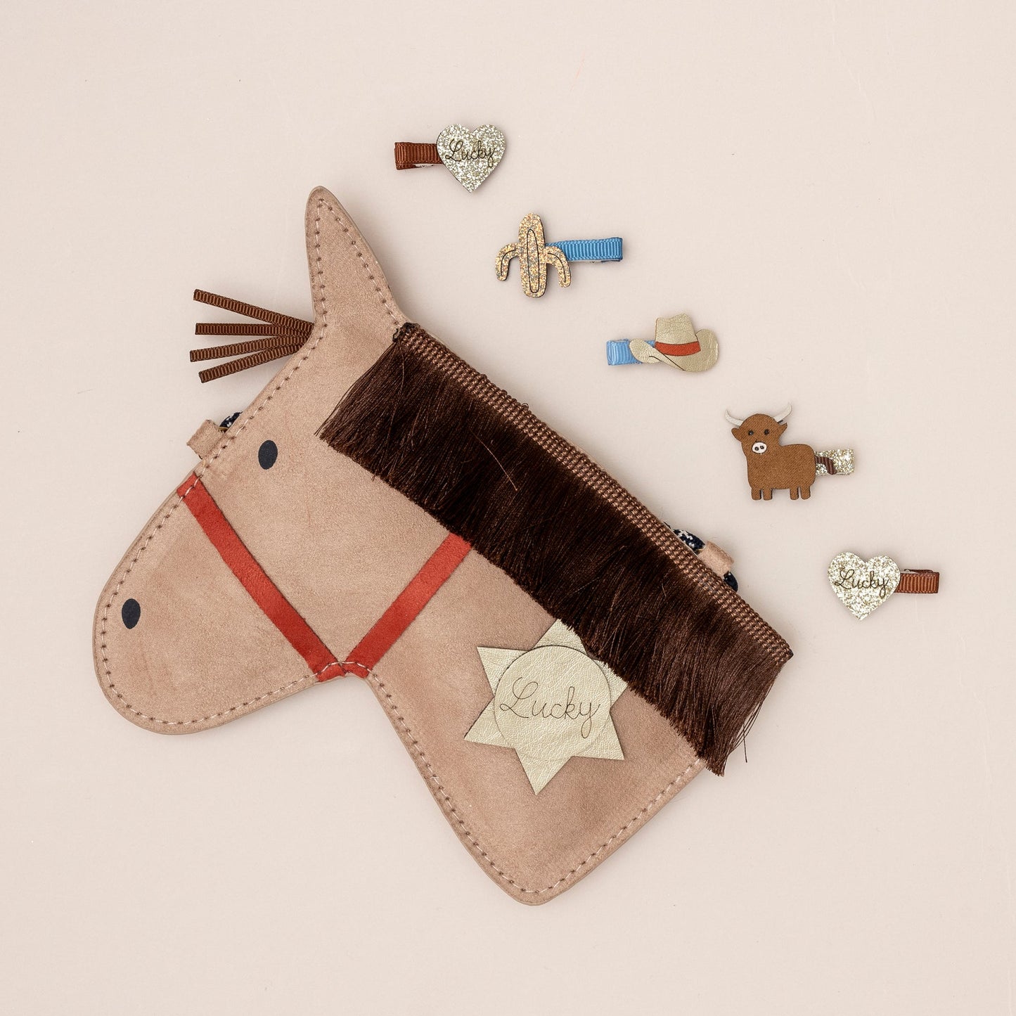 Mimi & Lula Lucky Horse Bag BROWN