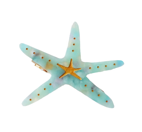 YUJIE Seastar hair clips - bule