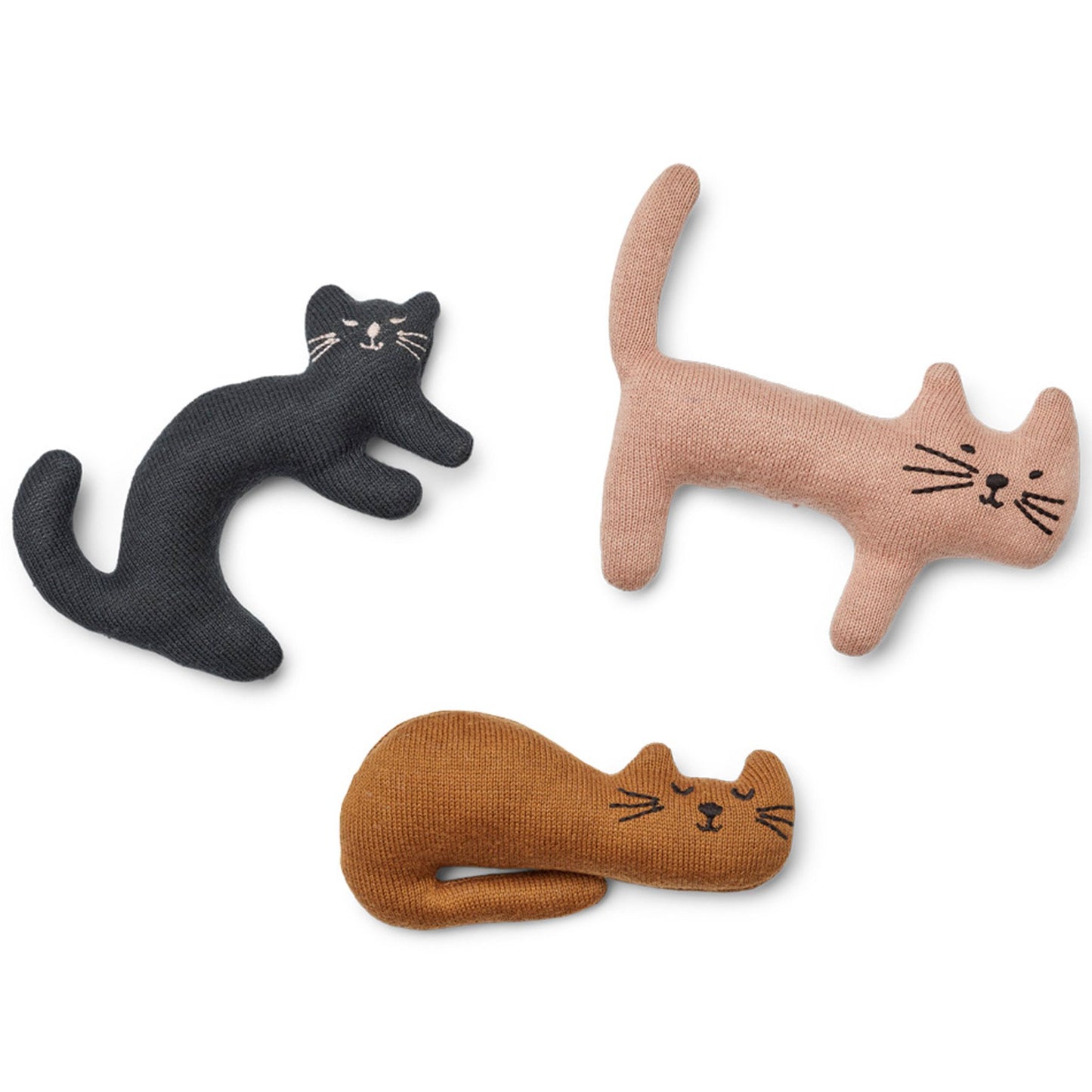 LIEWOOD Carson knitted bell teddy Miauw multi mix