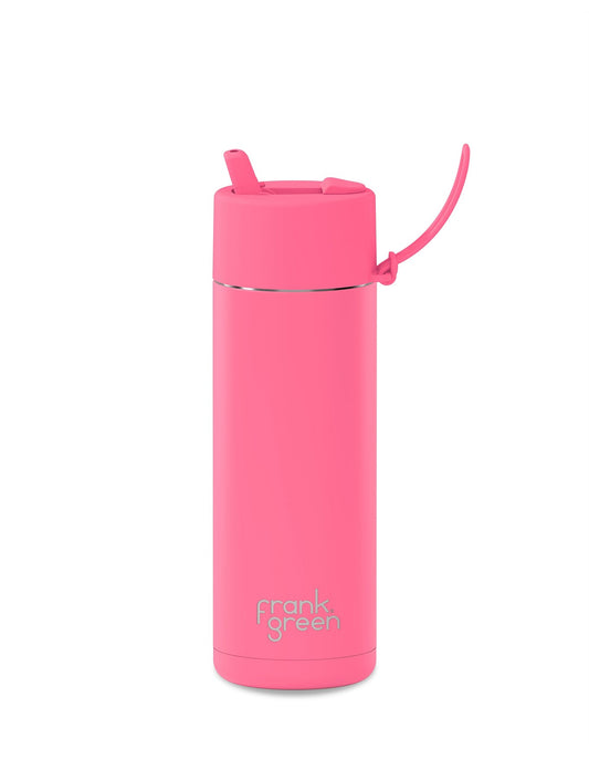 Frank Green 20oz SSC Bottle Bubblegum Blast Flip Straw Lid 595ml